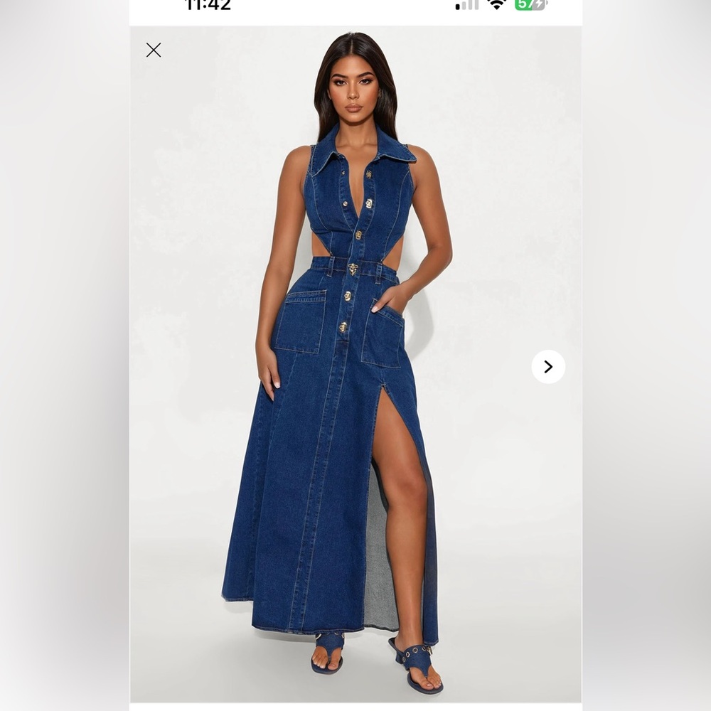 Denim Maxi Dress